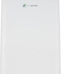GermGuardian 3-In-1 HEPA Air Purifier for Home, 728 Sq. Ft. Rooms, with HEPA Air Filter, Deodorizer & Optional Ionizer, AC5600WDLX, White