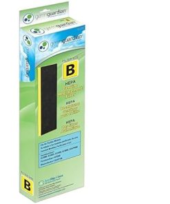 GermGuardian Filter B HEPA Pure Genuine Replacement Filter, Removes 99.97% of Pollutants & Air Purifier with HEPA 13 Filter, Removes 99.97% of Pollutants, Covers Large Room up to 743 Sq. Foot Room
