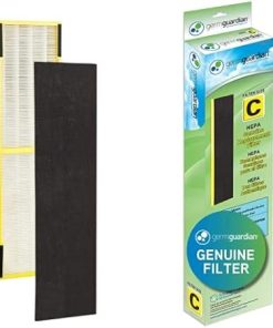 Germ Guardian HEPA Pure Air Purifier Filters (FLT4825) and True HEPA Replacement Filter C (FLT5000) Bundle