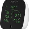 Guardian Technologies Smart Air Quality Monitor, Displays PM 2.5 Levels, Humidity, Temperature Indoor and Outdoor and VOCs in Real Time, App Controlled, Alexa and Google Enabled, Black/White, AQM101