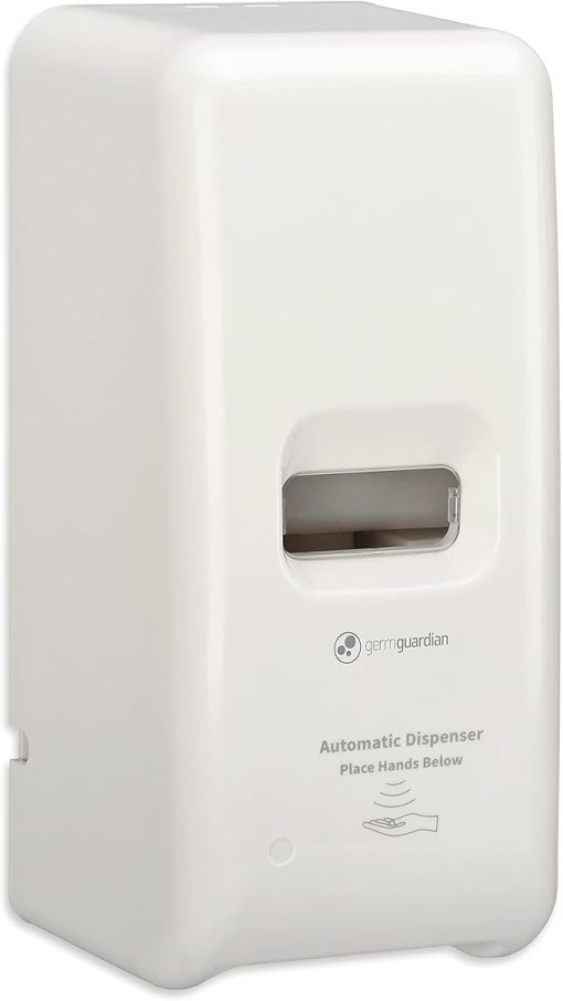 GermGuardian SD495 Automatic Hands Free Soap and Sanitizer Wall Mounted Dispenser for Office, School, Clinic and More, Large Capacity 1,000ml