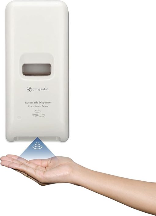 GermGuardian SD495 Automatic Hands Free Soap and Sanitizer Wall Mounted Dispenser for Office, School, Clinic and More, Large Capacity 1,000ml - Image 2