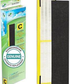 Germ Guardian FLT5000 True HEPA Genuine Air Purifier Replacement Filter C for GermGuardian AC5000E, AC5250PT, AC5300B, AC5350B, CDAP5500, and More