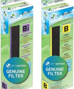 Germ Guardian FLT4850PT True HEPA Genuine Air Purifier Replacement Filter with Germ Guardian FLT4825 HEPA GENUINE Air Purifier Replacement Filter
