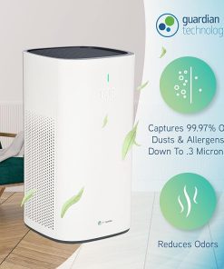 GermGuardian AP5800W 19″ Hi-Performance Air Purifier Tower Console with HEPA Filter & Air Quality Sensor 2