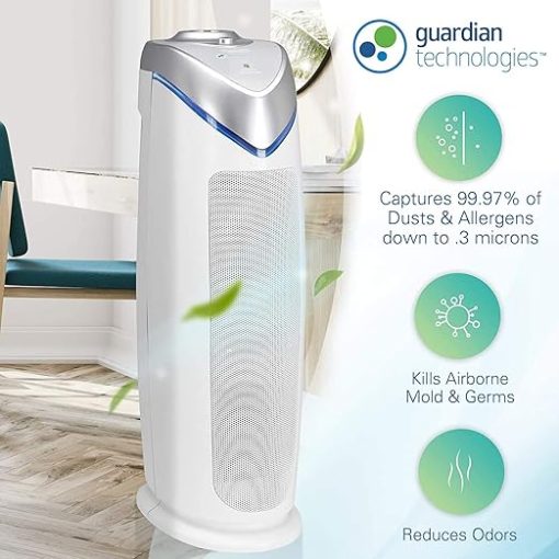 Germ Guardian True HEPA Filter Air Purifier with Germ Guardian HEPA Filter Air Purifier with UV Light Sanitizer - Image 2