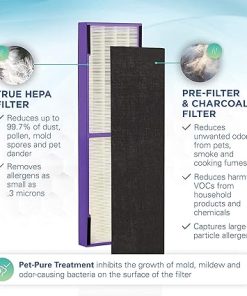 Germ Guardian FLT4850PT True HEPA Genuine Air Purifier Replacement Filter with Germ Guardian FLT4825 HEPA GENUINE Air Purifier Replacement Filter 2