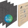 GermGuardian Genuine Carbon Filter Replacements for FLT5900 HEPA filter for AC5900WCA Air Purifier, 4-Pack, FLT21CB4