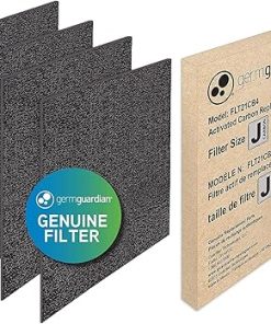 GermGuardian Genuine Carbon Filter Replacements for FLT5900 HEPA filter for AC5900WCA Air Purifier, 4-Pack, FLT21CB4