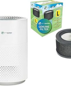 Germ Guardian True HEPA Filter Air Purifier with FLT4200 Genuine True HEPA Air Purifier Replacement Filter L for GermGuardian AC4200W