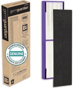 Germ Guardian FLT4850PT True HEPA Genuine Air Purifier Replacement Filter B, with Pet Pure Treatment & Germ Guardian FLT4100 True HEPA Genuine Air Purifier Replacement Filter E for GermGuardian AC4100 2