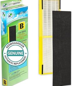 GermGuardian Genuine HEPA Pet Pure Replacement Filter FLT5250PT for Air Purifier, 1 Count, 13.0 sq. ft., Activated Carbon Pre-Filter, Traps 99.97% of Allergens, Dust, Pet Dander, Odors 2
