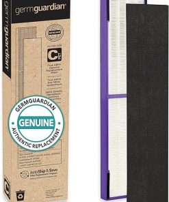 Germ Guardian FLT5250PT True HEPA Genuine Air Purifier Replacement Filter C, with Pet Pure Treatment & GermGuardian Filter E HEPA Pure Genuine Air Purifier Replacement Filter 2