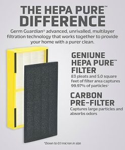 Germ Guardian FLT4100 True HEPA Genuine Air Purifier Replacement Filter E for GermGuardian AC4100, AC4150P, AC4150BL, and More 2