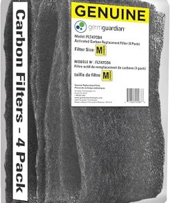 GermGuardian FLT47CB4 Genuine Carbon Filter Replacements for Germ Guadian AC4700BDLX Air Purifier, 4-Pack