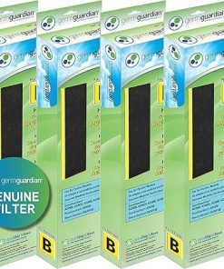 Germ Guardian HEPA Pure Genuine Replacement Filter B 4-Pack and UV-C Replacement Bulb for GermGuardian Air Purifiers 2